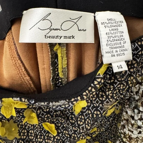 Byron Lars 3D Laser Cut Floral Pencil Skirt - Picture 8 of 8